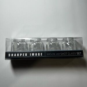 NEW Sharper Image Shot Glasses Mason Jars